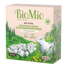 Таблетки для посудомоечных машин BIOMIO Био-тотал, с эфирным маслом эвкалипта, 30шт.
