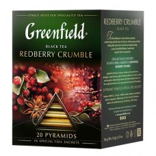 GREENFIELD Чай черный Redberry Crumble 20пир 36гОрими:8