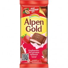 Шоколад молочный ALPEN GOLD, Клубника с йогуртом, 90г
