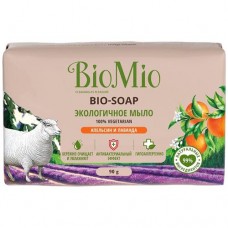 Туалетное мыло BIOMIO экологичное, апельсин-лаванда-мята, 90г
