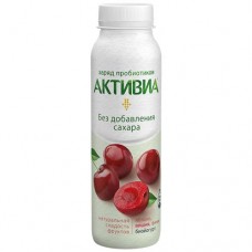 Биойогурт АКТИВИА без сахара яблоко-вишня-финик 2%, 260г