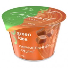 Пудинг GREEN IDEA соевый карамельный обогащенный витаминами и кальцием, 120г