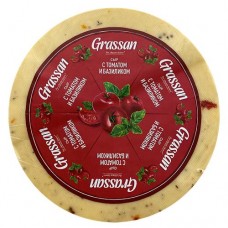 Сыр GRASSAN томат и базилик 50%, 100г