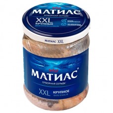 Сельдь МАТИАС XXL атлантическая филе кусочки в масле, 450г
