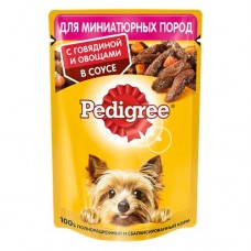 Корм для собак PEDIGREE для мини-пород говядина-овощи, 85г