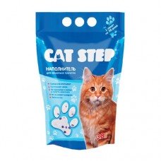 Наполнитель для кошачьих туалетов CAT STEP силикагелевый, 3,8 л.